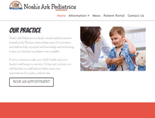 Tablet Screenshot of noahsarkpediatrics.com